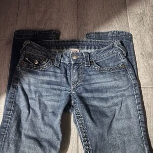 True Religion Women's Straight Leg Jeans - Classic Denim